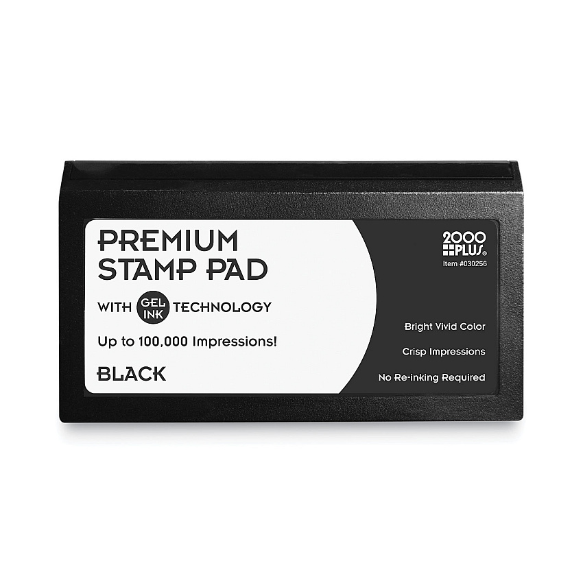 Cosco Microgel Stamp Pad for 2000 PLUS, 3 1/8 x 6 1/6, Black (030256)
