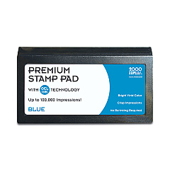 Cosco Microgel Stamp Pad for 2000 PLUS, 3 1/8 x 6 1/6, Blue (030258)