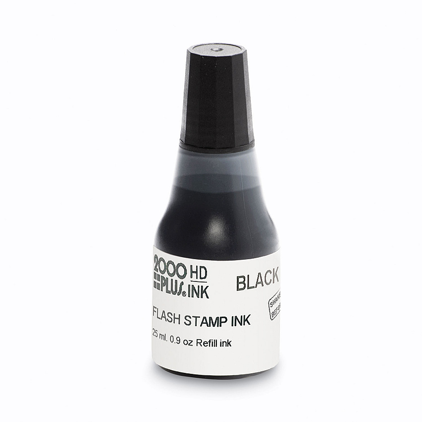 COSCO 2000PLUS Pre-Ink High Definition Refill Ink, Black, 0.9 oz. Bottle (033957)
