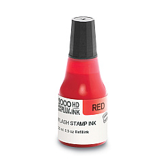 COSCO 2000PLUS Pre-Ink High Definition Refill Ink, Red, 0.9 oz. Bottle (033958)