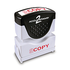 ACCUSTAMP2 Pre-Inked Shutter Stamp, Red, COPY, 1 5/8 x 1/2 (035594)