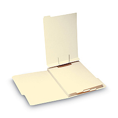 Smead Stackable Folder Dividers with Fasteners, 1/5-Cut End Tab, Letter Size, Manila, 50/Pack (35600)