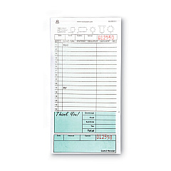 AmerCareRoyal Guest Check Book, Two-Part Carbonless, 4.2 x 8.6, 1/Page, 50 Forms/Book, 50 Books/Carton (GC49002)