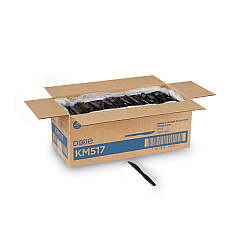 Dixie Plastic Cutlery, Heavy Mediumweight Knives, Black, 1,000/Carton (KM517)