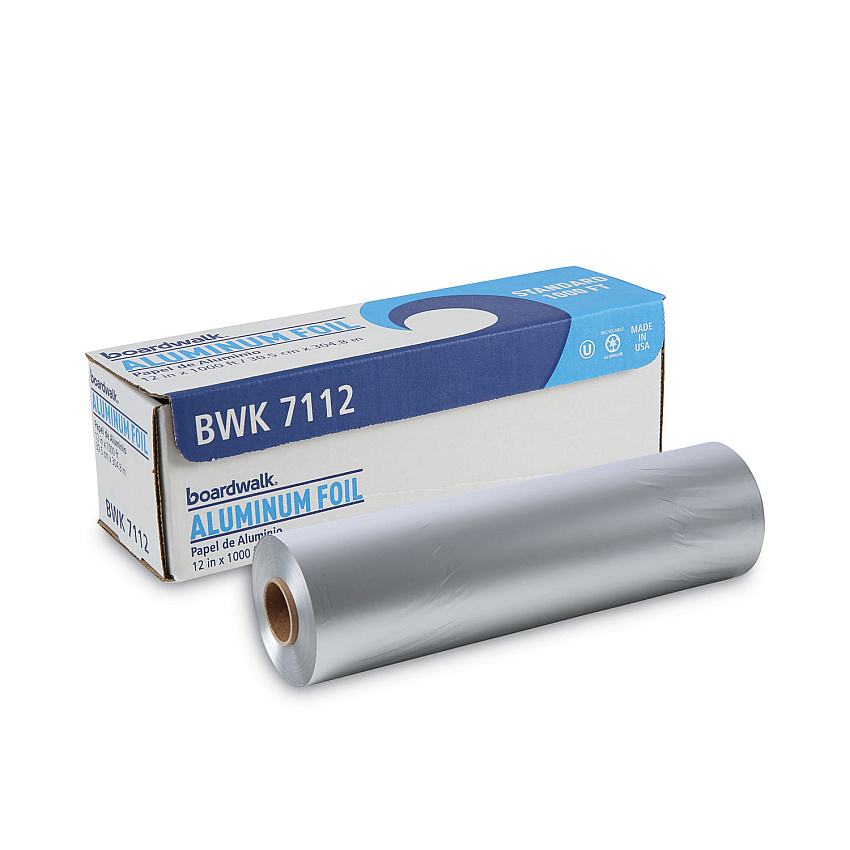 Boardwalk Standard Aluminum Foil Roll, 12" x 1,000 ft (BWK7112)