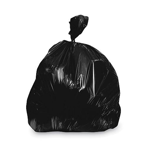 Heritage Linear Low-Density Can Liners, 20-30 gal, 1.25 mil, 30 x 36, Black, 200/Carton (H6036PK)