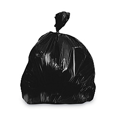 Heritage Linear Low-Density Can Liners, 30-33 gal, 1.5 mil, 33 x 39, Black, 250/Carton (H6639AK)