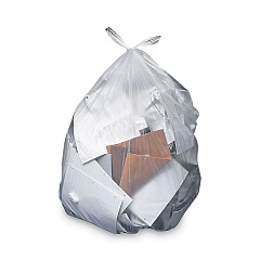 Heritage Linear Low-Density Can Liners, 50-56 gal, 2 mil, 43 x 48, Clear, 100/Carton (H8648QC)