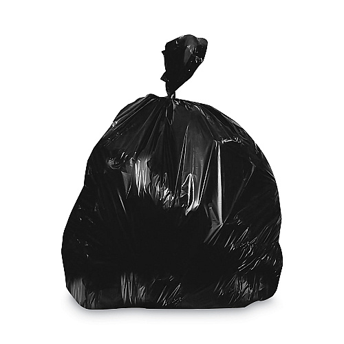 Heritage Linear Low-Density Can Liners, 40-45 gal, 1.5 mil, 40 x 46, Black, 125/Carton (W8046AKX01)