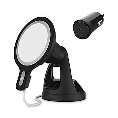 Scosche MagicMount MSC Window/Dash Car Phone Holder Mount Kit, for iPhone 12, Black (MSHWDPD20SP)