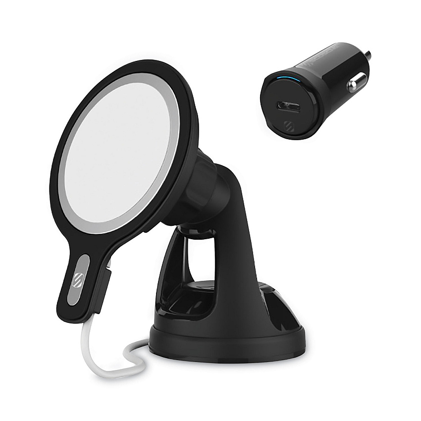 Scosche MagicMount MSC Window/Dash Car Phone Holder Mount Kit, for iPhone 12, Black (MSHWDPD20SP)