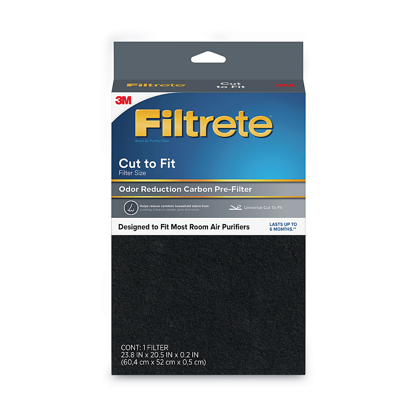 Filtrete Odor Defense Carbon Pre Filter, 20.5 x 23.8, 4/Carton (FAPFUCTFN4)