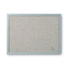 MasterVision Designer Fabric Bulletin Board, 24X18, Gray Fabric/Gray Frame (FB0470608)