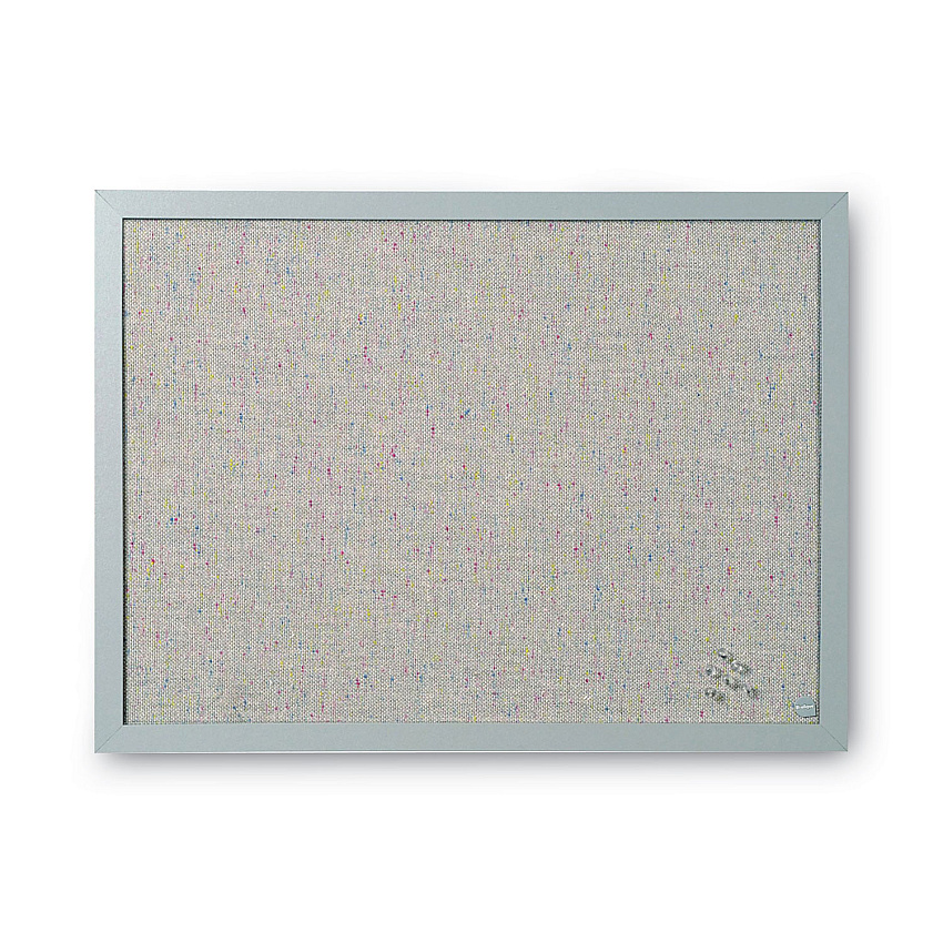 MasterVision Designer Fabric Bulletin Board, 24X18, Gray Fabric/Gray Frame (FB0470608)