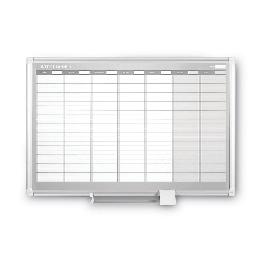 MasterVision Weekly Planner, 36x24, Aluminum Frame (GA0396830)