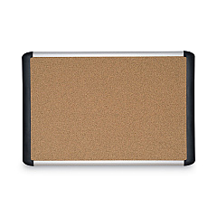 MasterVision Tech Cork Board, 36x48, Silver/Black Frame (MVI050501)