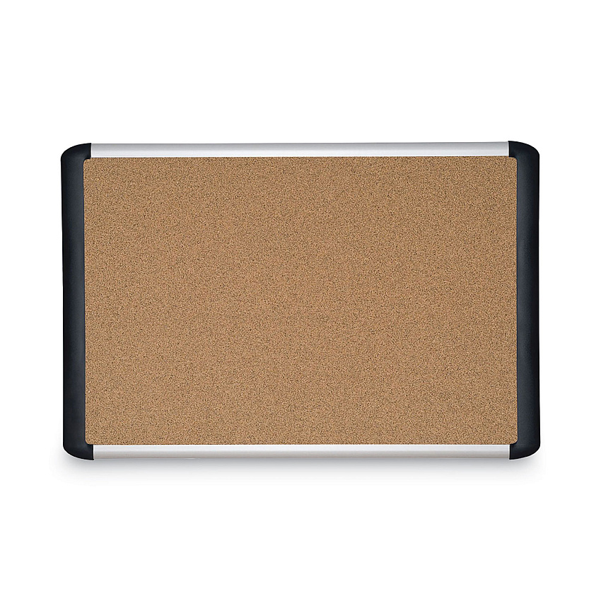 MasterVision Tech Cork Board, 36x48, Silver/Black Frame (MVI050501)