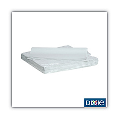 Dixie All-Purpose Food Wrap, Dry Wax Paper, 14 x 14, White, 1,000/Carton (GRC1414)