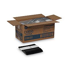 Dixie SmartStock Plastic Cutlery Refill, Knives, 7", Series-O Mediumweight, Black, 40/Pack, 24 Packs/Carton (SSK51)