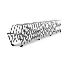 LEE Flexifile Expandable Collator to Organizer, 24 Sections, Letter to Legal Size Files, 6.5" x 10.25" x 10.5", Silver (14124)
