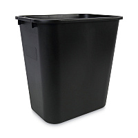 Boardwalk Soft-Sided Wastebasket, 28 qt, Black (BWK28QTWBBLA)