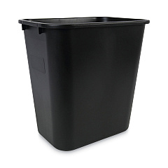 Boardwalk Soft-Sided Wastebasket, 28 qt, Black (BWK28QTWBBLA)