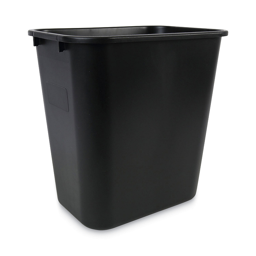 Boardwalk Soft-Sided Wastebasket, 28 qt, Black (BWK28QTWBBLA)