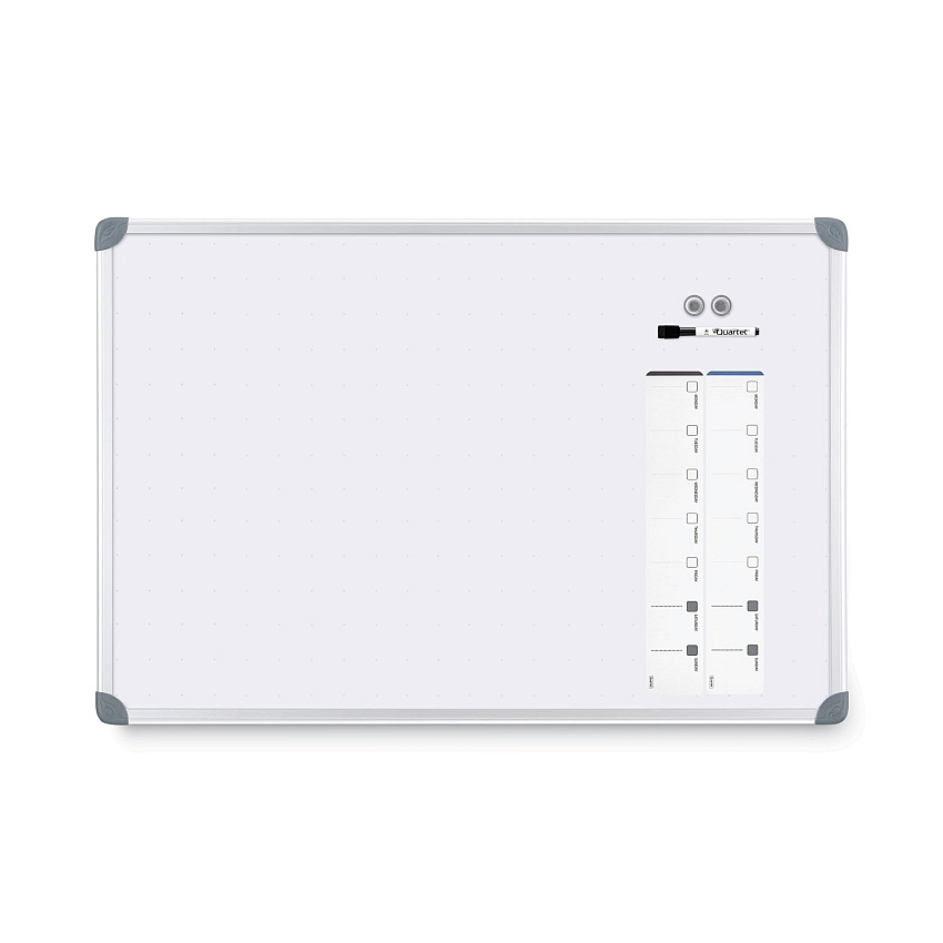 Quartet Euro-Style Magnetic Dry-Erase Aluminum Frame Boards, 36 x 24, Aluminum Frame (79378)