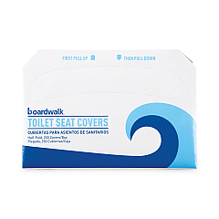 Boardwalk Premium Half-Fold Toilet Seat Covers, 14.25 x 16.5, White, 250 Covers/Sleeve, 20 Sleeves/Carton (BWKK5000B)
