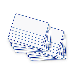 Creativity Street Dry-Erase Student Boards, 12 x 9, Blue/White, 10/Set (988210)