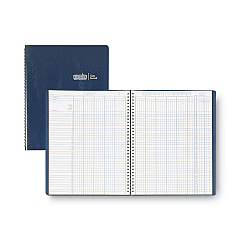 House of Doolittle Recycled Class Record Book, 9-10 Week Term: Two-Page Spread (35 Students), Two-Page Spread (8 Classes), 11 x 8.5, Blue Cover (51407)