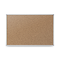 Mead Cork Bulletin Board, 24 x 18, Silver Aluminum Frame (85360)