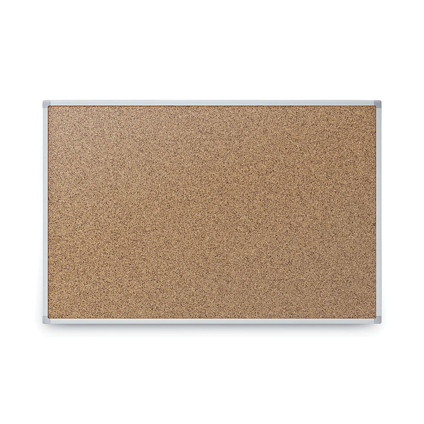 Mead Cork Bulletin Board, 24 x 18, Silver Aluminum Frame (85360)