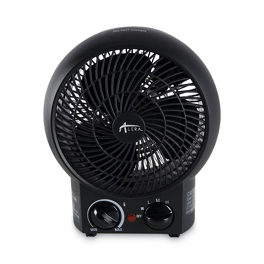 Alera Heater Fan, 8.25" x 4.38" x 9.38", Black (ALEHEFF10B)
