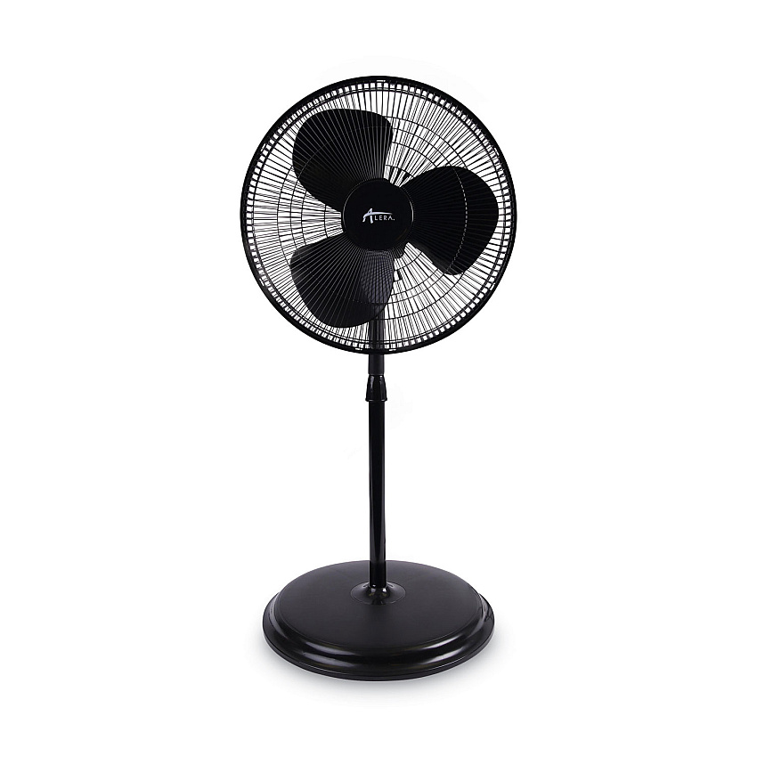 Alera 16" 3-Speed Oscillating Pedestal Stand Fan, Metal, Plastic, Black (ALEFANP16B)