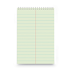 Universal Steno Pads, Pitman Rule, Red Cover, 60 Green-Tint 6 x 9 Sheets (UNV76610)