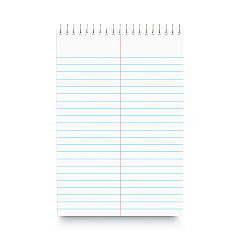 Universal Steno Pads, Gregg Rule, Red Cover, 80 White 6 x 9 Sheets (UNV96920)