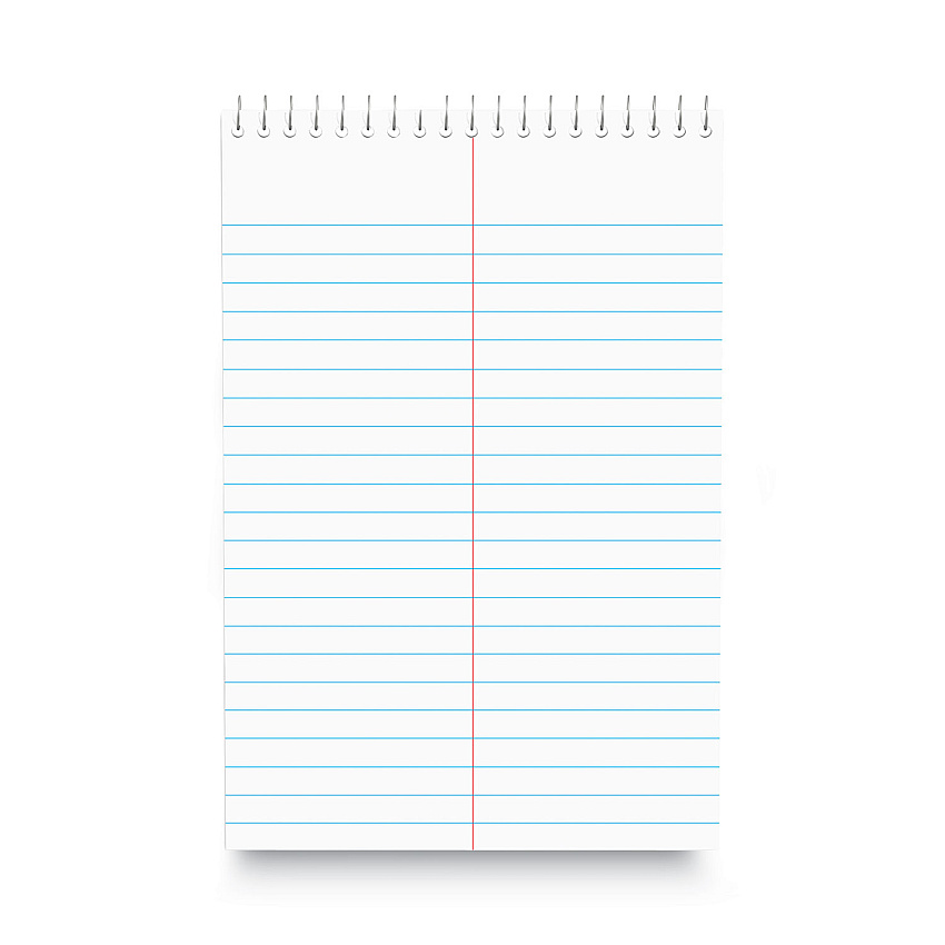 Universal Steno Pads, Gregg Rule, Red Cover, 80 White 6 x 9 Sheets (UNV96920)