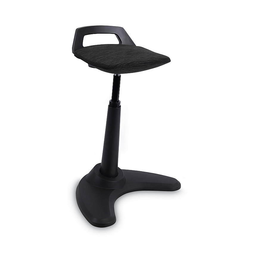 Alera AdaptivErgo Sit to Stand Perch Stool, Supports Up to 250 lb, Black (ALEAE35PSBK)