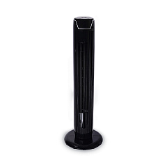 Alera 36" 3-Speed Oscillating Tower Fan with Remote Control, Plastic, Black (ALEFAN363)