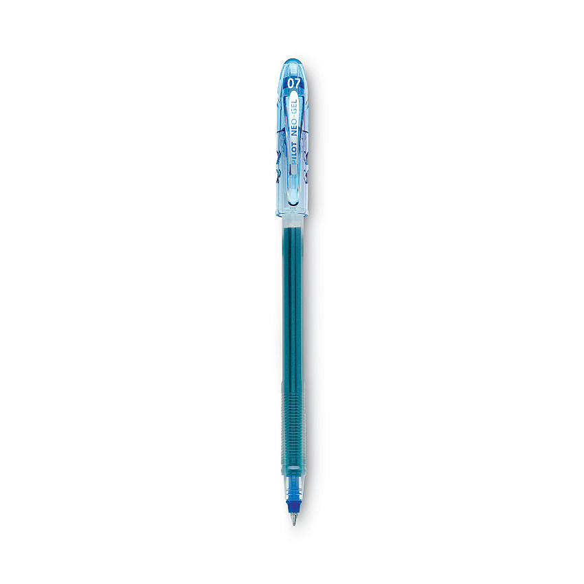 Pilot Neo-Gel Gel Pen, Stick, Fine 0.7 mm, Blue Ink, Blue Barrel, Dozen (14002)