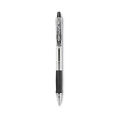 Pilot EasyTouch Ballpoint Pen, Retractable, Medium 1 mm, Black Ink, Clear Barrel, Dozen (32220)