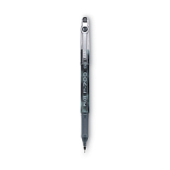 Pilot Precise P-700 Gel Pen, Stick, Fine 0.7 mm, Black Ink, Black Barrel, Dozen (38610)