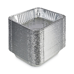 Boardwalk Aluminum Steam Table Pans, Half-Size Deep128 oz., 2.56" Deep, 10.38 x 12.75, 100/Carton (BWKSTEAMHFDP)