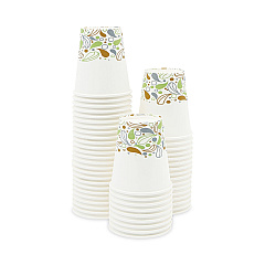 Boardwalk Deerfield Printed Paper Hot Cups, 10 oz, 20 Cups/Sleeve, 50 Sleeves/Carton (BWKDEER10HCUP)
