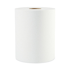 Boardwalk Hardwound Paper Towels, 1-Ply, 8" x 600 ft, White, 2" Core, 12 Rolls/Carton (BWK6261B)