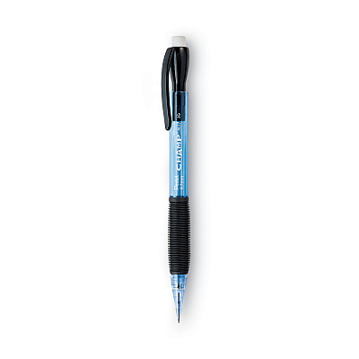 Pentel Champ Mechanical Pencil, 0.7 mm, HB (#2.5), Black Lead, Blue Barrel, Dozen (AL17C)