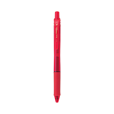 Pentel EnerGel-X Gel Pen, Retractable, Medium 0.7 mm, Red Ink, Red Barrel, Dozen (BL107B)