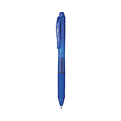 Pentel EnerGel-X Gel Pen, Retractable, Medium 0.7 mm, Blue Ink, Blue Barrel, Dozen (BL107C)