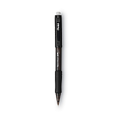 Pentel Twist-Erase EXPRESS Mechanical Pencil, 0.5 mm, HB (#2.5), Black Lead, Black Barrel, Dozen (QE415A)